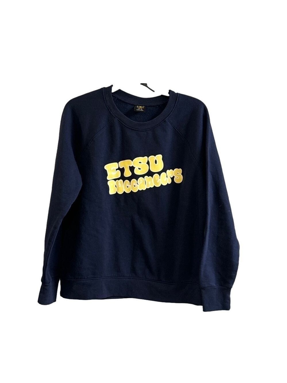 ETSU Buccaneers Navy Long Sleeve Sweatshirt. Size medium